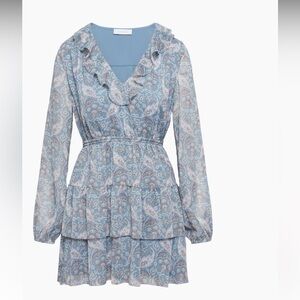 Aritzia Little Moon blue print mini dress